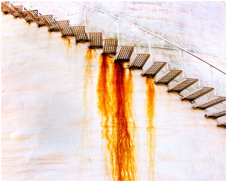 Rust Running From Stairway